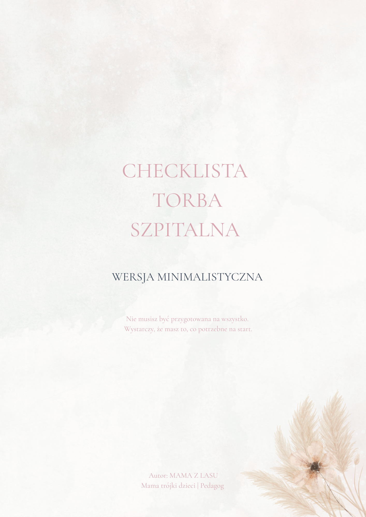 Torba do szpitala - lista bez paniki