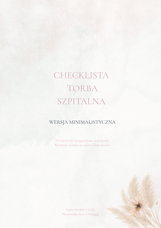 Torba do szpitala - lista bez paniki